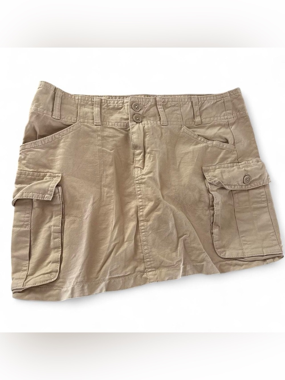 Brandy Melville Tan Cargo Mini Skirt